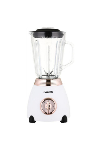 LARETTI Blender LR-FP7310, 500W, 1.5l, Stainless steel blades, 2 speeds+pulse, Lock mechanism, White