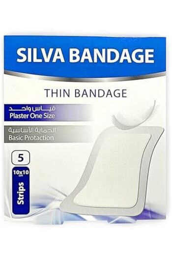 Silva Thin Dressing 10cm x 10cm by Silva, 5 Pieces, P-103