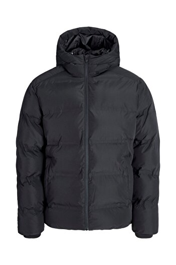 Jack & Jones Jack Jones Jjesoho Puffer Hood Sn Pls Black Plus Size Coat 12284655-02
