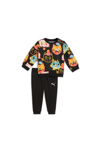 Puma Moody Cat Aop Crew Set Unisex Baby Tracksuit Set