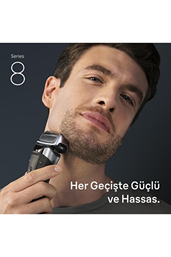 Braun Series 8 Elektrikli Tıraş Makinesi, Islak ve Kuru, Şarj Standı, 8617S