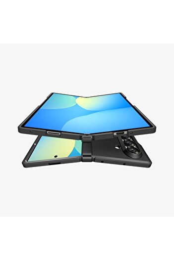 Spigen Galaxy Z Fold 7 Kılıf Tough Armor Pro Black Çift Katman Kapak - ACS09549