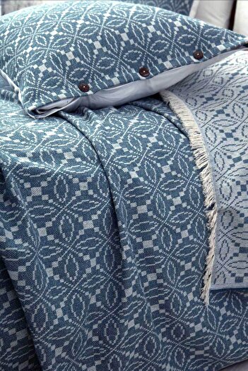Cottonest Bedding Set with Two Pillows with Fringe