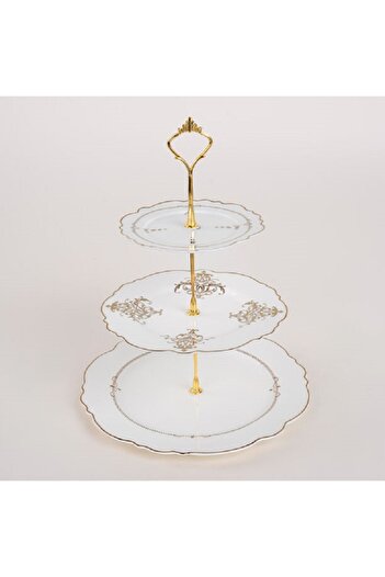 LA MESA Andalusian Gld Frill 3 Tiers Cake Stand