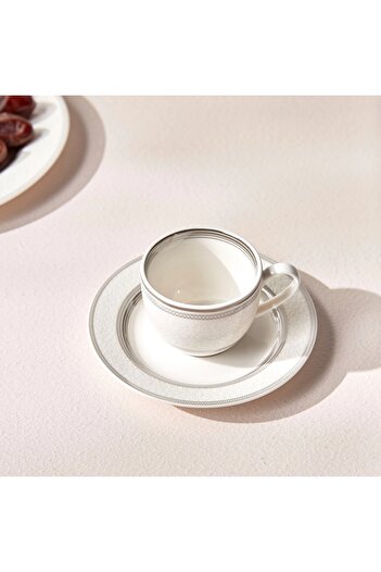 Generic Zora Bone China Teacup and Saucer - 220 ml