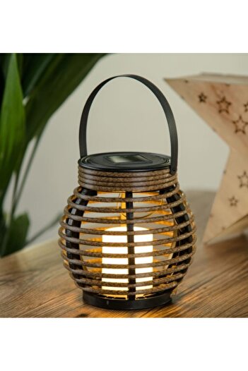 TOPI TOY Hanging lamp, white LED light with candle and flame effect, with light sensor, 15 cm