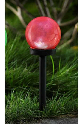 TOPI TOY Solar lamp, globe design, for yard or garden decoration, height 37 cm