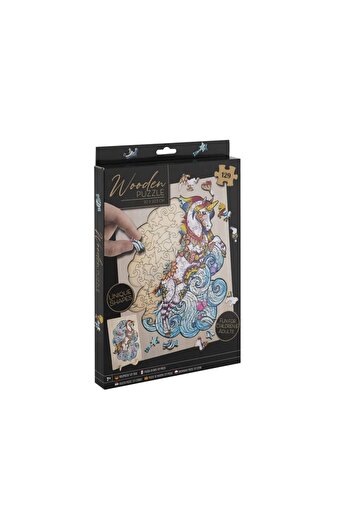 GRAFİX Wooden puzzle Unicorn, 130 pieces