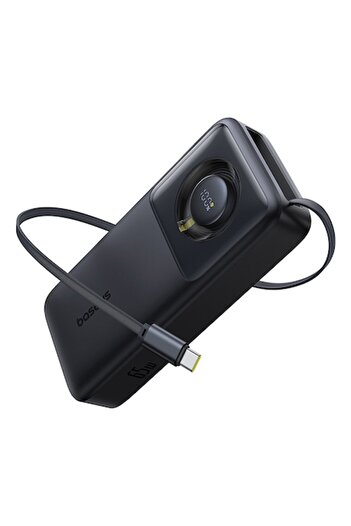 Baseus Power Bank 20000mAh, 65W, Type-C Cable, Free2Pull