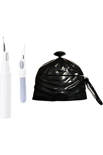 Innovium Innovium™ Funny "Trash Can" AirPods Case, For AirPods 1/2, AirPods 3, AirPods Pro 1/2