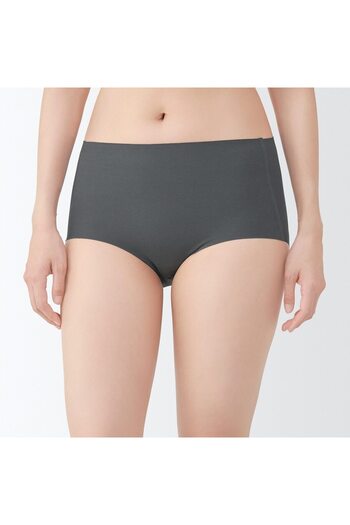 Muji Complete Seamless Cotton High-rise Shorts