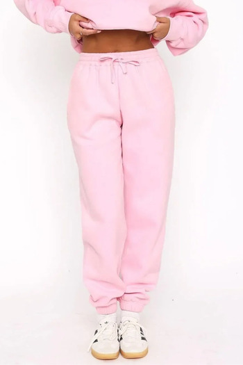 The Champ Clothing Φούτερ Unisex Oversize Ροζ – 3 νημάτων με ριγέ, ελαστικό στη μέση, μοντέρνα άνετη εφαρμογή με τσέπες