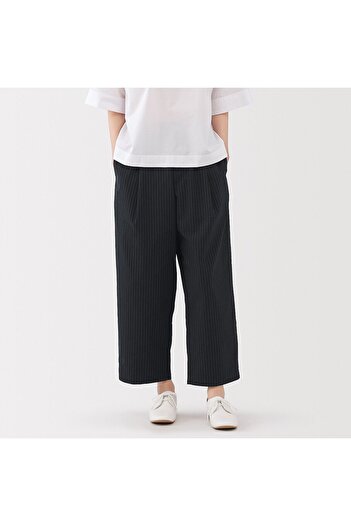 Muji Quick Dry Broadcloth Wide Tapered Pants