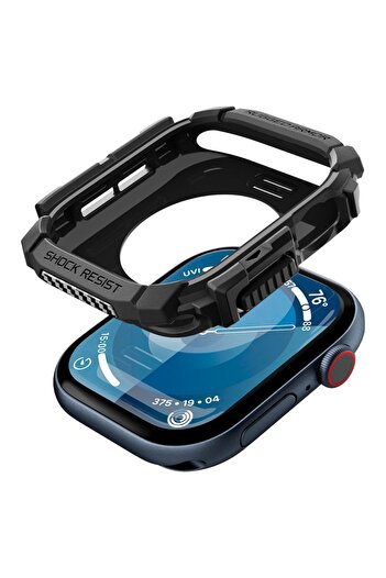 Danex High-Protection Case for Apple Watch 10 42mm, Z53, Thermoresistant Plastic, Intense Dark