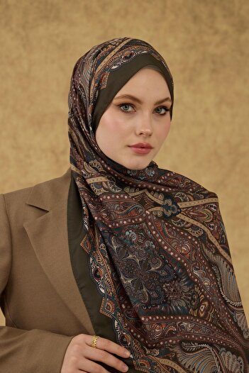 İpekhan İpekhan Soft Shawl Khaki 3052-05