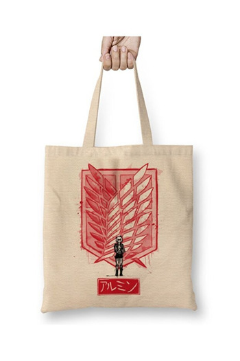 Toyaso Attack on Titan Traditional Armin Tote Bag Long Handle Shopping Bag Beach Bag