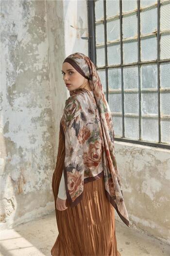 İpekhan Jardin Secret Collection Indian Silk Shawl 5013-05