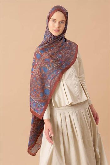 İpekhan Jardin Secret Collection Indian Silk Shawl 5011-02