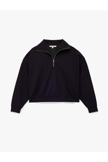 Koton Comfortable Fit Long Sleeve Half Zipper Sweatshirt