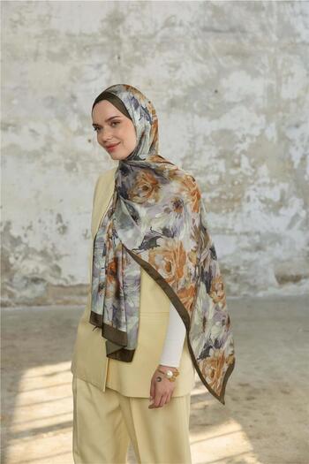 İpekhan Jardin Secret Collection Indian Silk Shawl 5013-02
