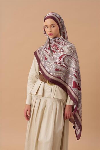 İpekhan Jardin Secret Collection Indian Silk Shawl 5012-08