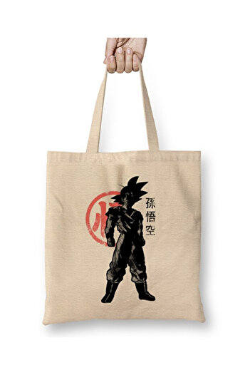 Toyaso Saiyan Our Dragon Ball Cloth Bag Long Handle Shopping Bag Beach Bag