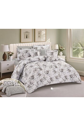 NAJMA Summer printed double bedspread with microfiber filling for a peaceful and comfortable sleep