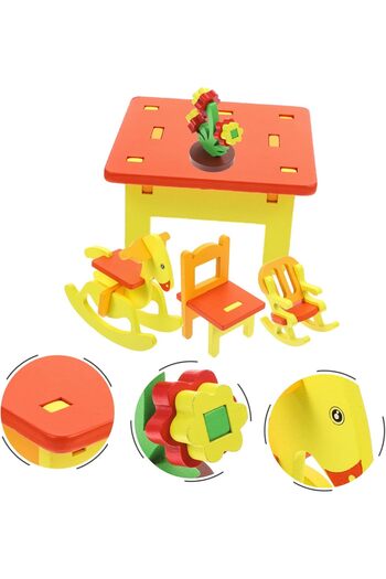 SAMTOYS Wooden Model Furniture Set Toy - Play House Items