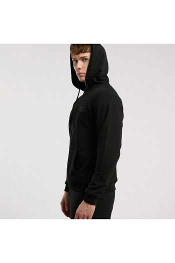 EVERLAST Ever Essentials Regular Men's Black Hooded Full Zip Sweatshirt