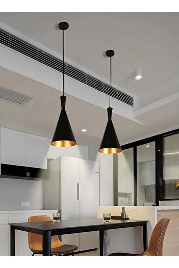HAMER Modern single hanger in black and gold - elegant design