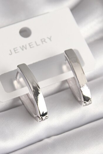 Inure Jewelry Brass Silver Color Women Earrings Daily Use