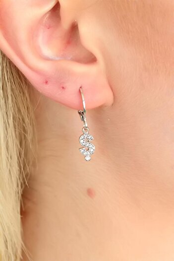 Inure Jewelry Letter S Earrings Daily Use