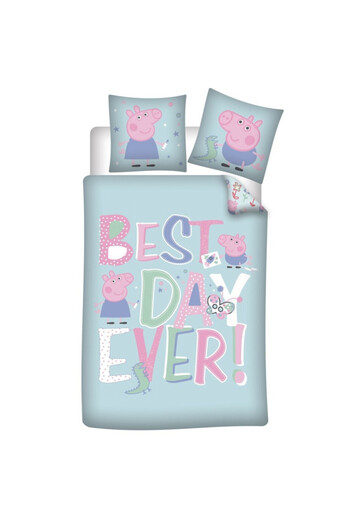 Peppa Pig Peppa Pig Best Day bed cover 140×200cm, 63×63 cm microfiber