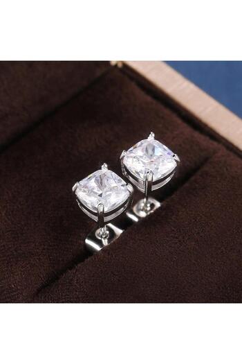 Pursehuit Silver earrings, with zirconium stones, Simona C18