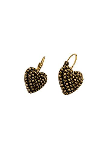 Pursehuit Gold-colored earrings, heart shape, Ranka C1