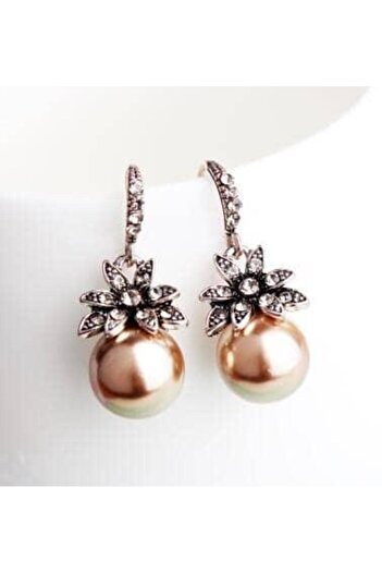 Pursehuit Silver earrings, with pearl and stones, Eela C7