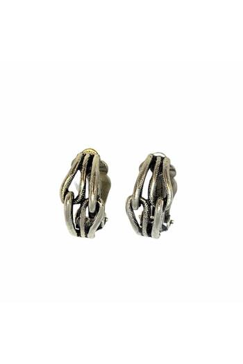 Pursehuit Silver earrings, with clips, Nemesis C1