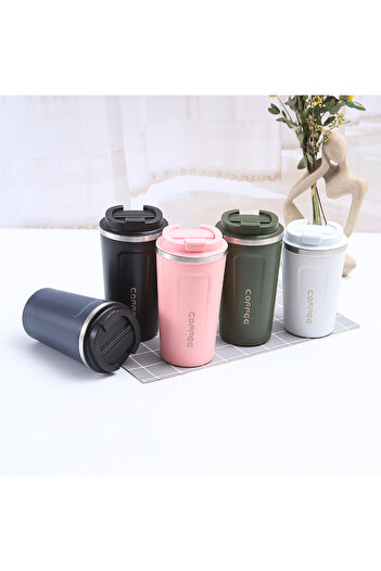 Wolawood Coffee Thermos Mug 1Pcs Double Walled Insulated Stainless Steel Flask Mug Custom Luxury Water Bottle 500 ml