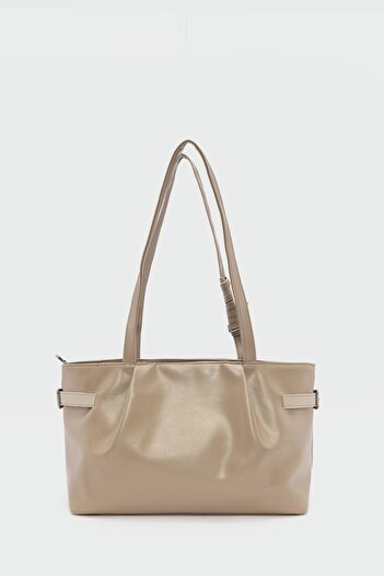 Shule Bags Bybo vintage shoulder bag beige
