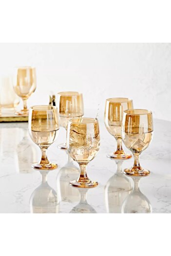 Generic Toffee 6-Piece Glass Set - 340 ml
