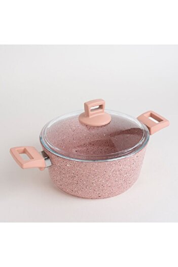 Alberto 7 piece pink granite cookware set
