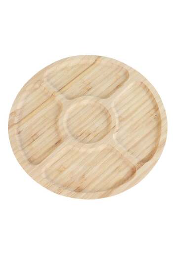 GENERAL Wooden circular serving plate - 24 cm