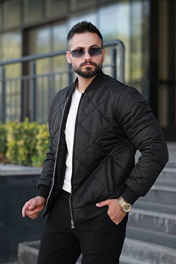 BASEL.CO Stylish Unisex Quilted Slim Fit Old Money College Jacket - Timeless and Comfortable Style