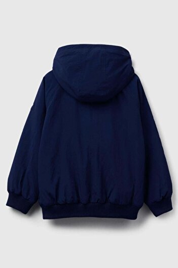 United Colors of Benetton Boy's 2Iggcn06E-25K Raincoat Navy Blue