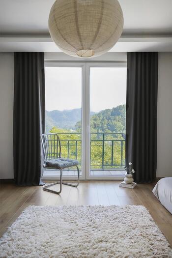 Soley Earth |   140X270 cm (2 Pieces) Blackout Background Curtain