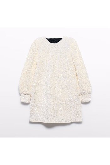 Abel & Lula Ivory Color Sequin Dress Children 5525