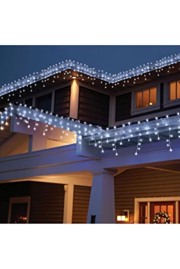 xpress sales Lumini de Crăciun BZRSH Țurțurțuri, 25 m, 640 LED-uri, Alb Rece, IP44
