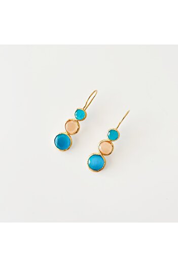 Vesce Atelier Diagonal Natural Stone Earrings