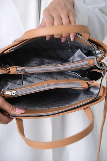 Just Polo Women's Luxury Hand and Shoulder Bag Shopper with Adjustable Strap Suitable for Daily Use