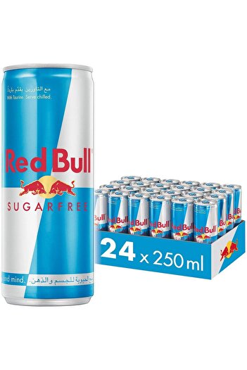 Red Bull Energy Drink, Sugar Free, 250 ml (24 pack)